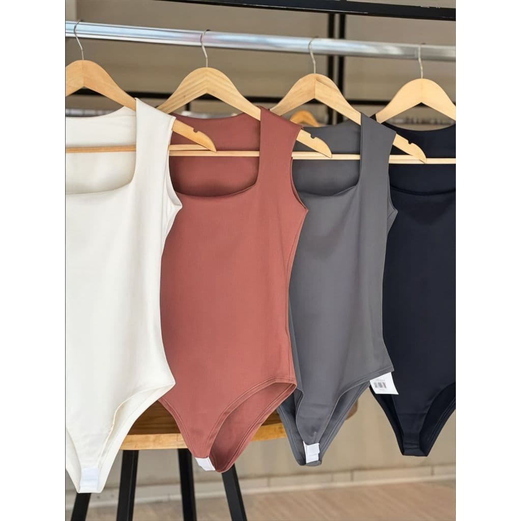 KIT 2 BODY FEMININO SUPLEX REGATA FORRO DUPLO PREMIUM